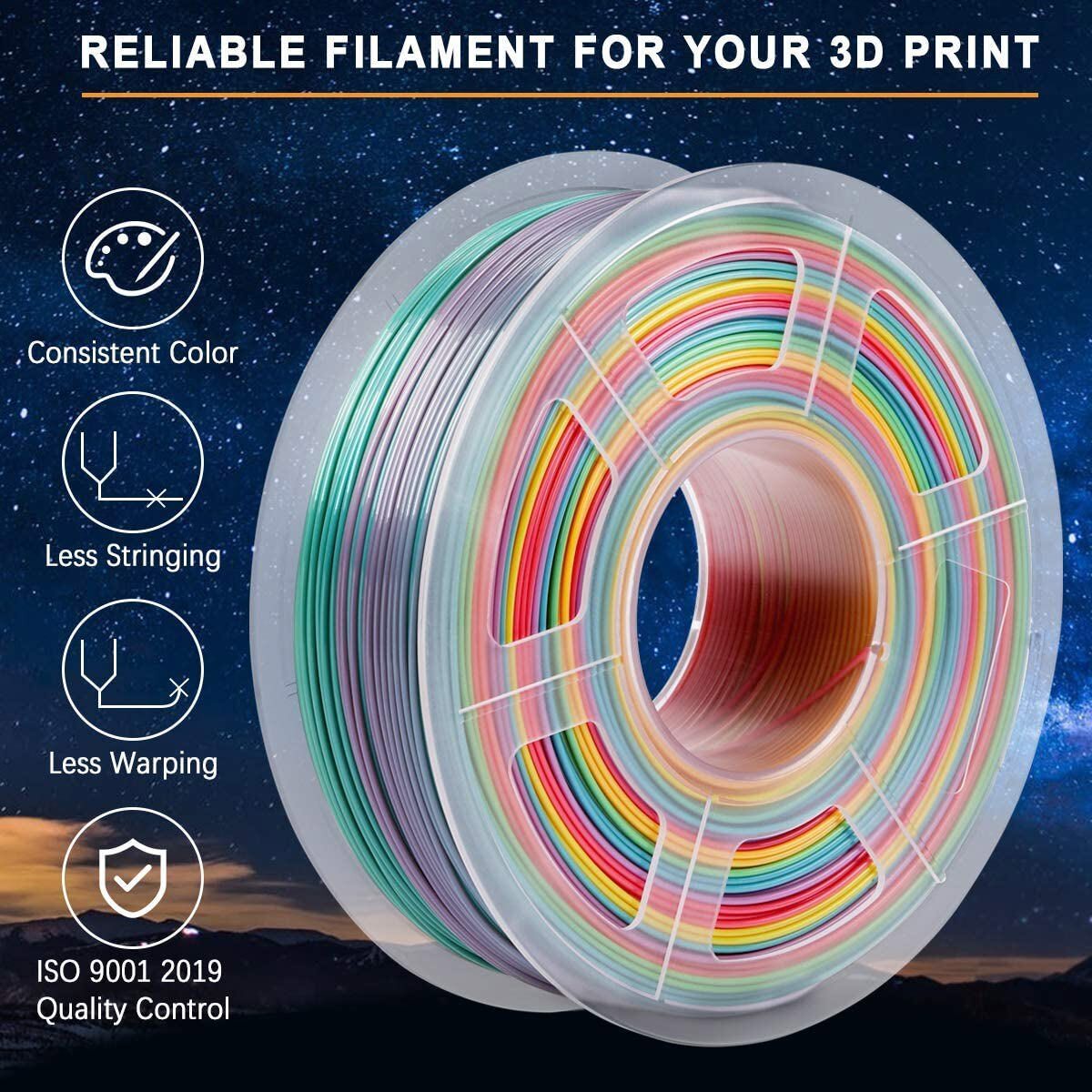 【Buy 4 Get 6】 SUNLU PLA+ PETG PLA TPU Silk 3D Printer Filament 1.75mm 1KG/0.25KG