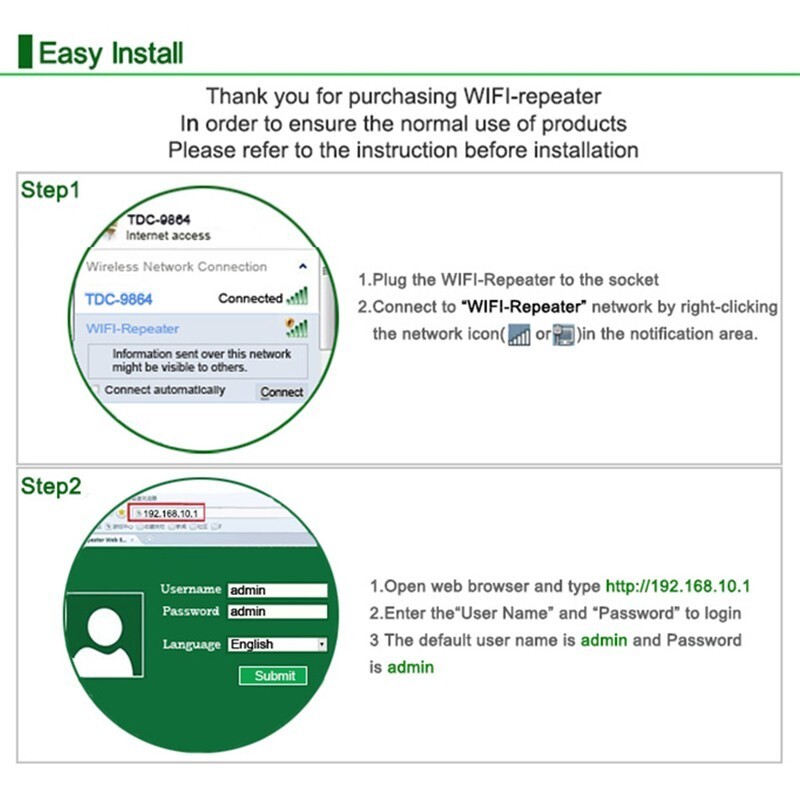 New Black or White Wifi Repeater Wifi Signal Amplifier for Home