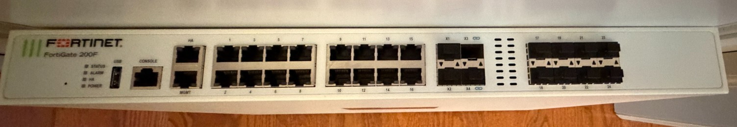 Fortinet FortiGate FG-200F Network Security Firewall with license transfer