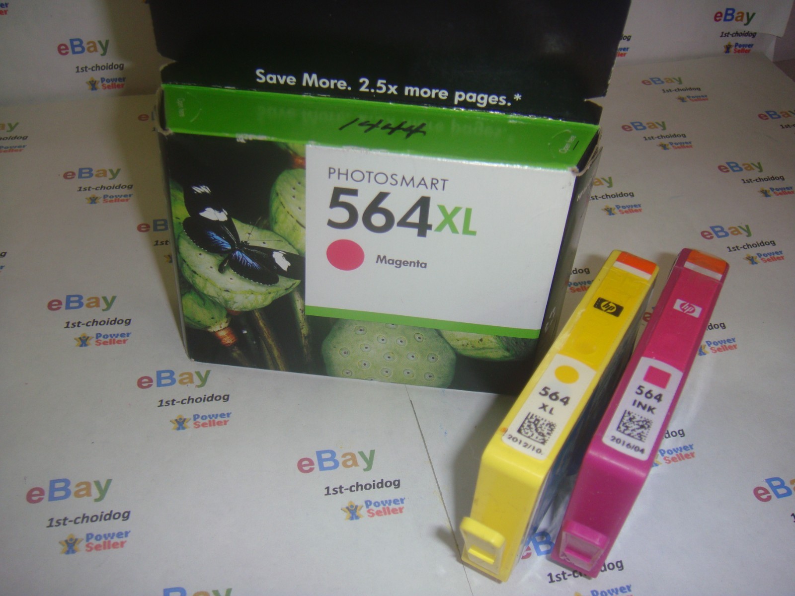 HP 564XL & 564 MAGENTA / 564XL YELLOW ~ Expired Factory Sealed Cartridges Lot