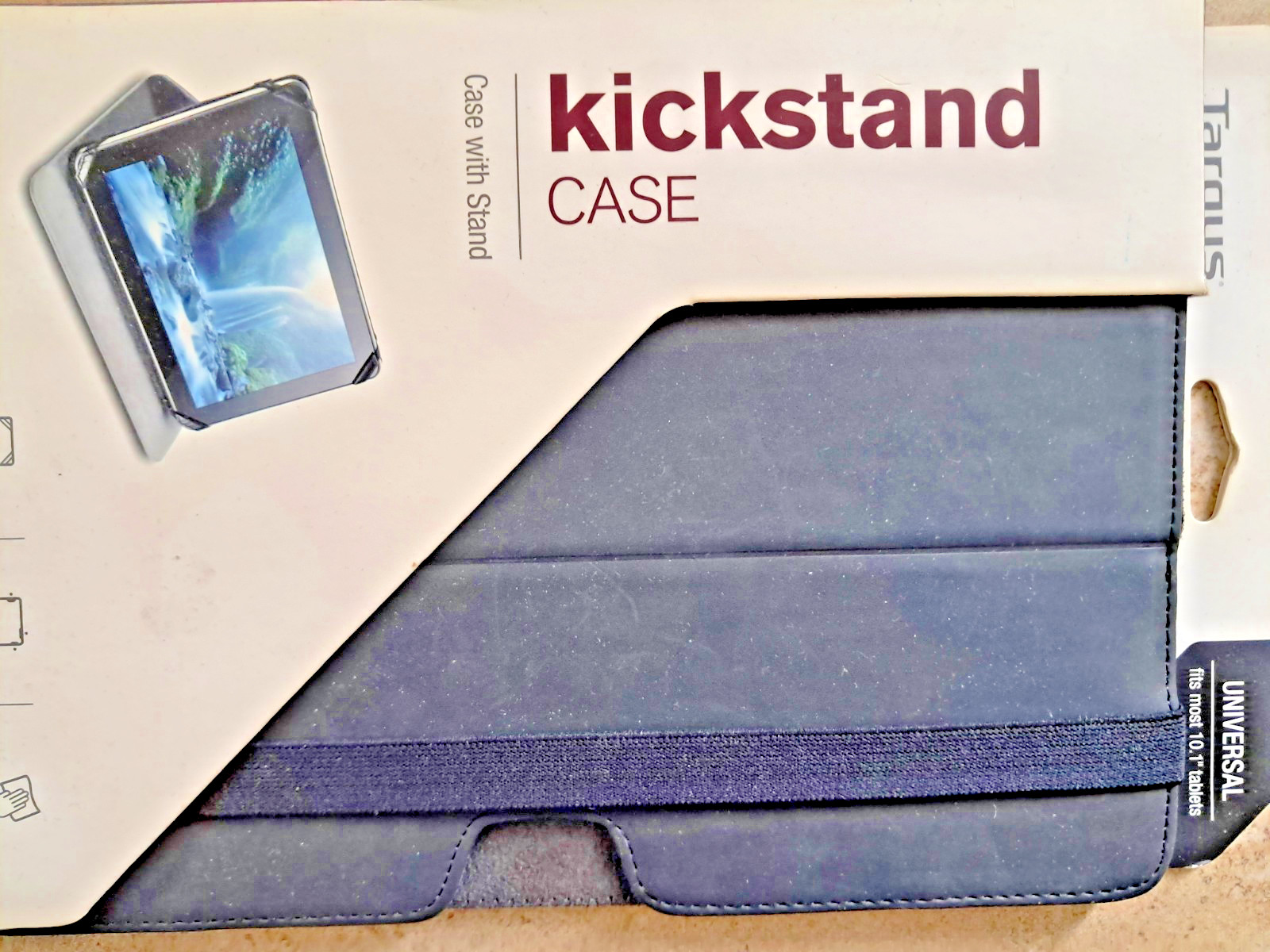 NEW BLACK 10.5″ x 7.5″ Targus Kickstand TABLET Stand Case Up to 10.1″ Galxay 3