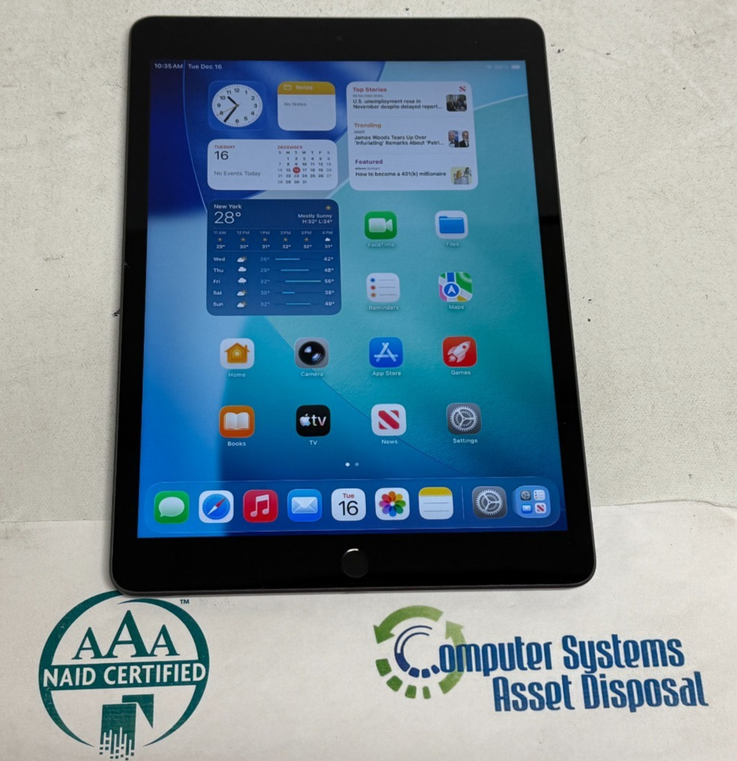 Apple iPad 9th Gen 10.2″ (64GB Storage – Space Gray – MK2K3LL/A)*