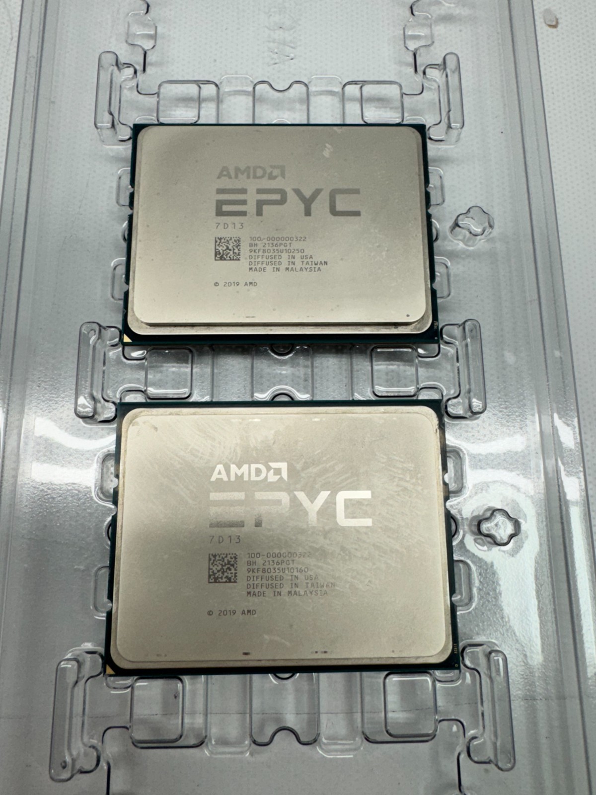 Lot of 2 AMD EPYC 7D13 3.2GHz 36-Cores 192MB Socket SP3 Processor(100-000000322)