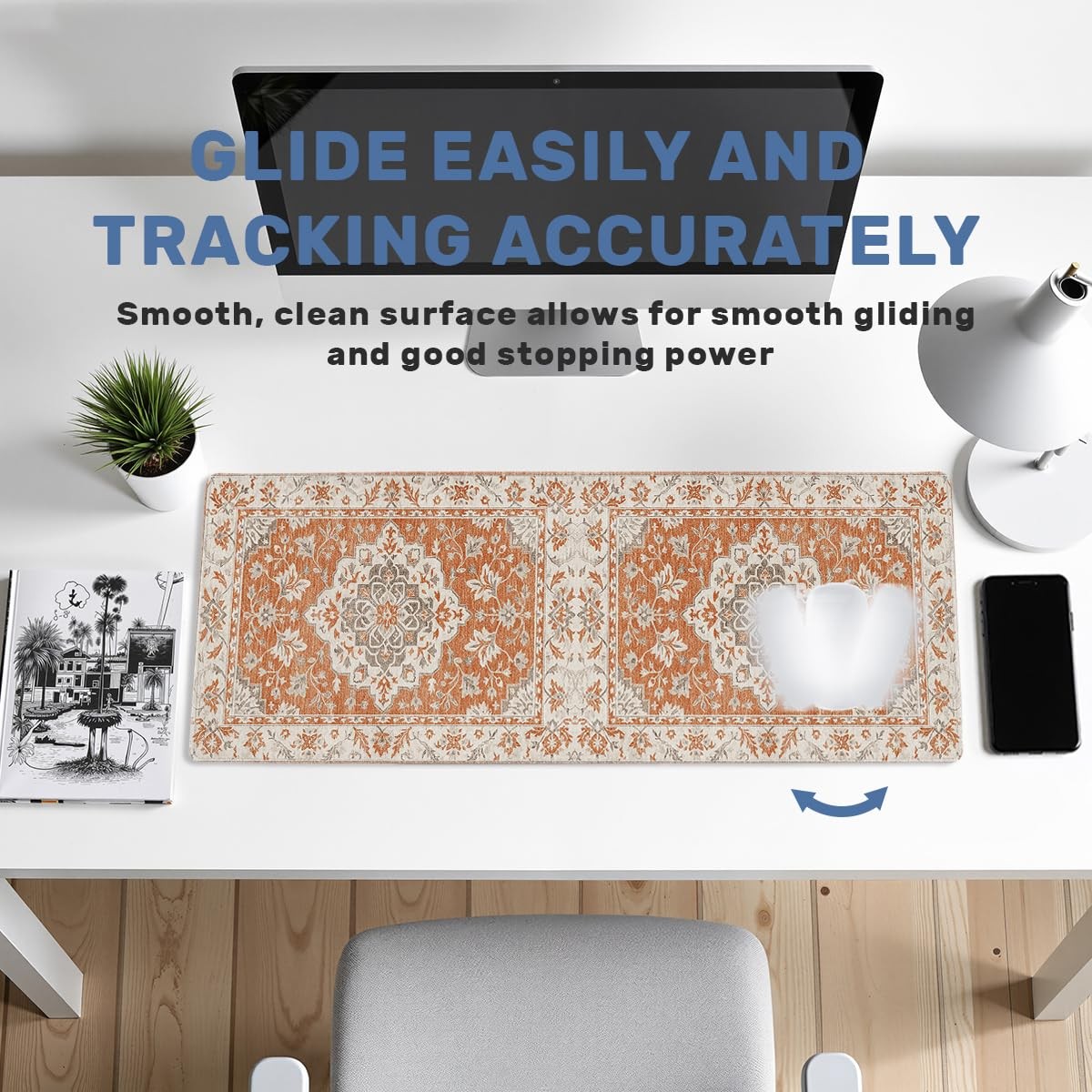 Rustic Carpet Desk Mat Gaming Mouse Pad Classic One Size,