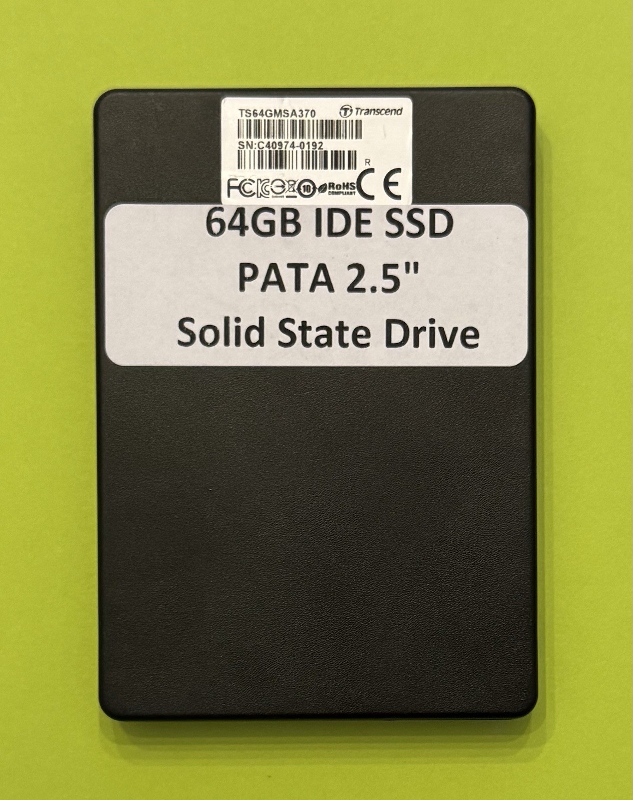 Transcend 2.5” IDE 64GB Internal SSD 44-pin PATA Solid State Drive for Laptop