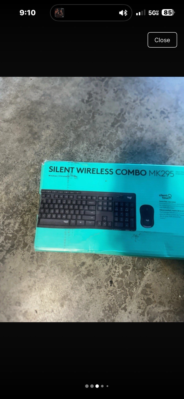 Logitech MK295 Silent Wireless Keyboard & Mouse Combo, Black, Plug & Play