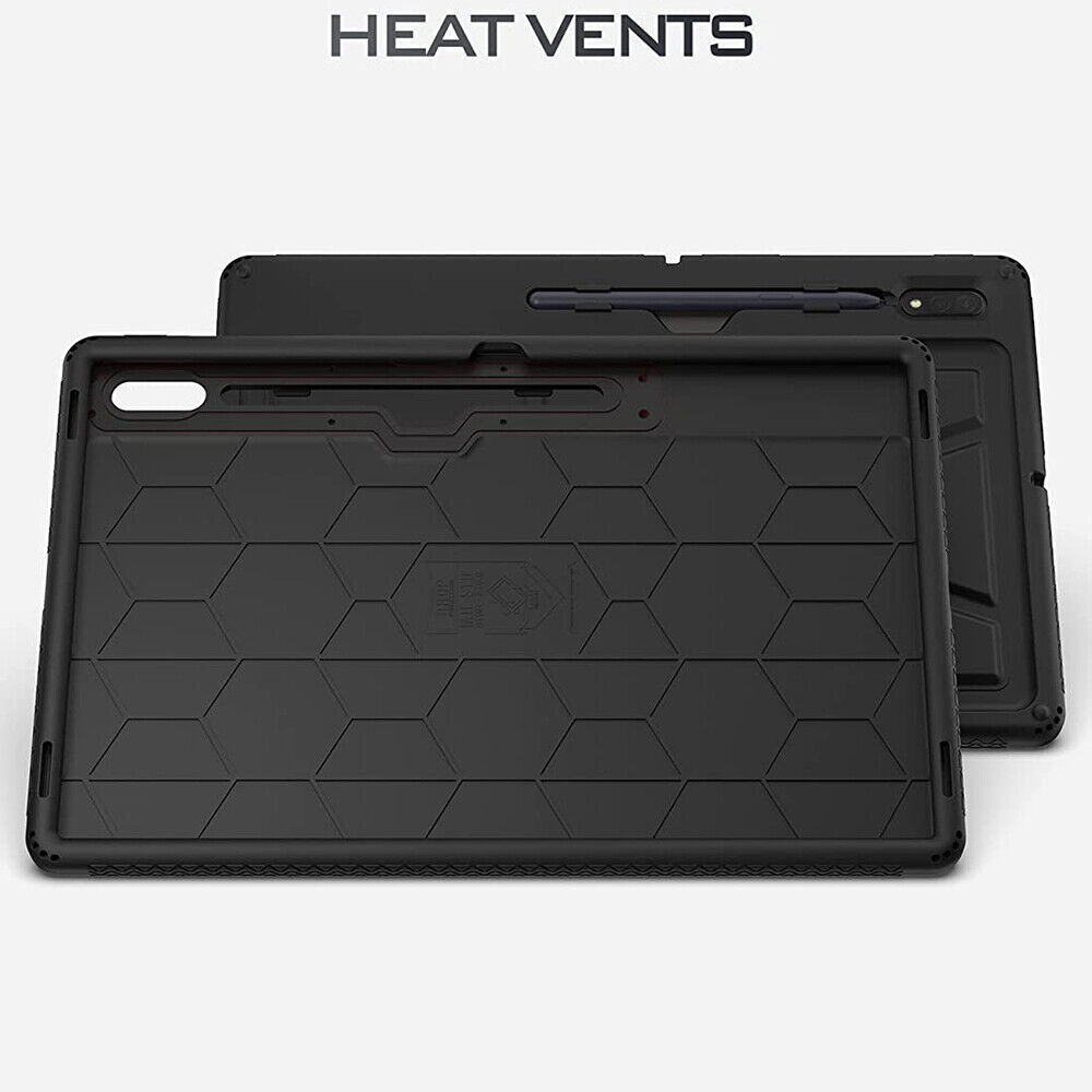 For Galaxy Tab S8 Ultra 14.6 inch Tablet Case Washable Silicone Cover Black