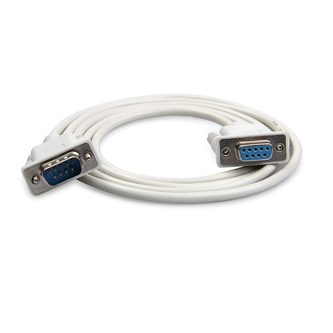 16FT DB9 RS232 Male to Female Serial Port Extension Cable Cord Lot
