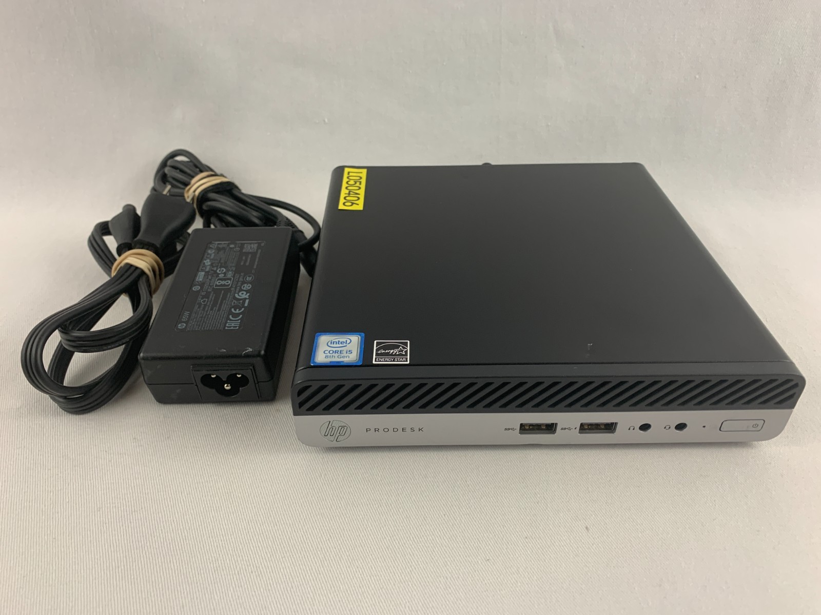 HP ProDesk 400 G4 Desktop Mini PC, Intel i5-8500T 2.1GHz 8GB RAM 256 SSD W11P 13