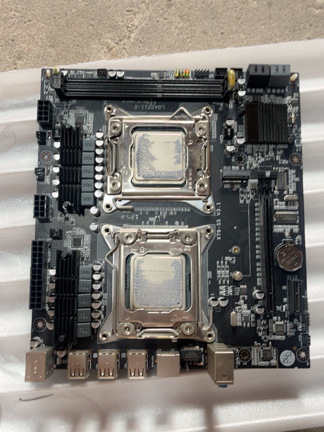 MATX dual socket LGA2011 X79 motherboard Intel chipset C602 Xeon E5 2600 v1 v2