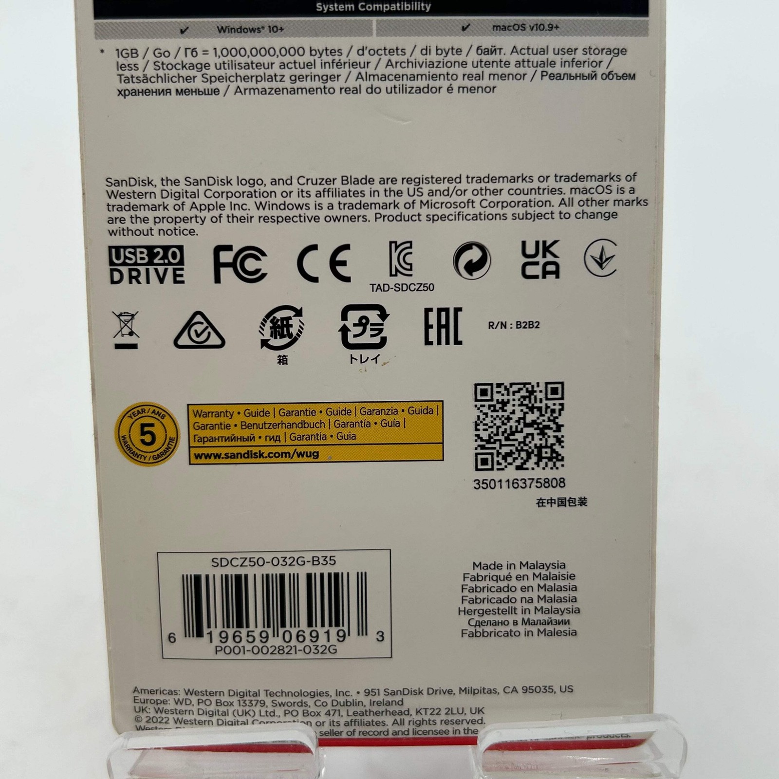 SanDisk Cruzer Blade USB 2.0 32GB Flash Drive – Brand New