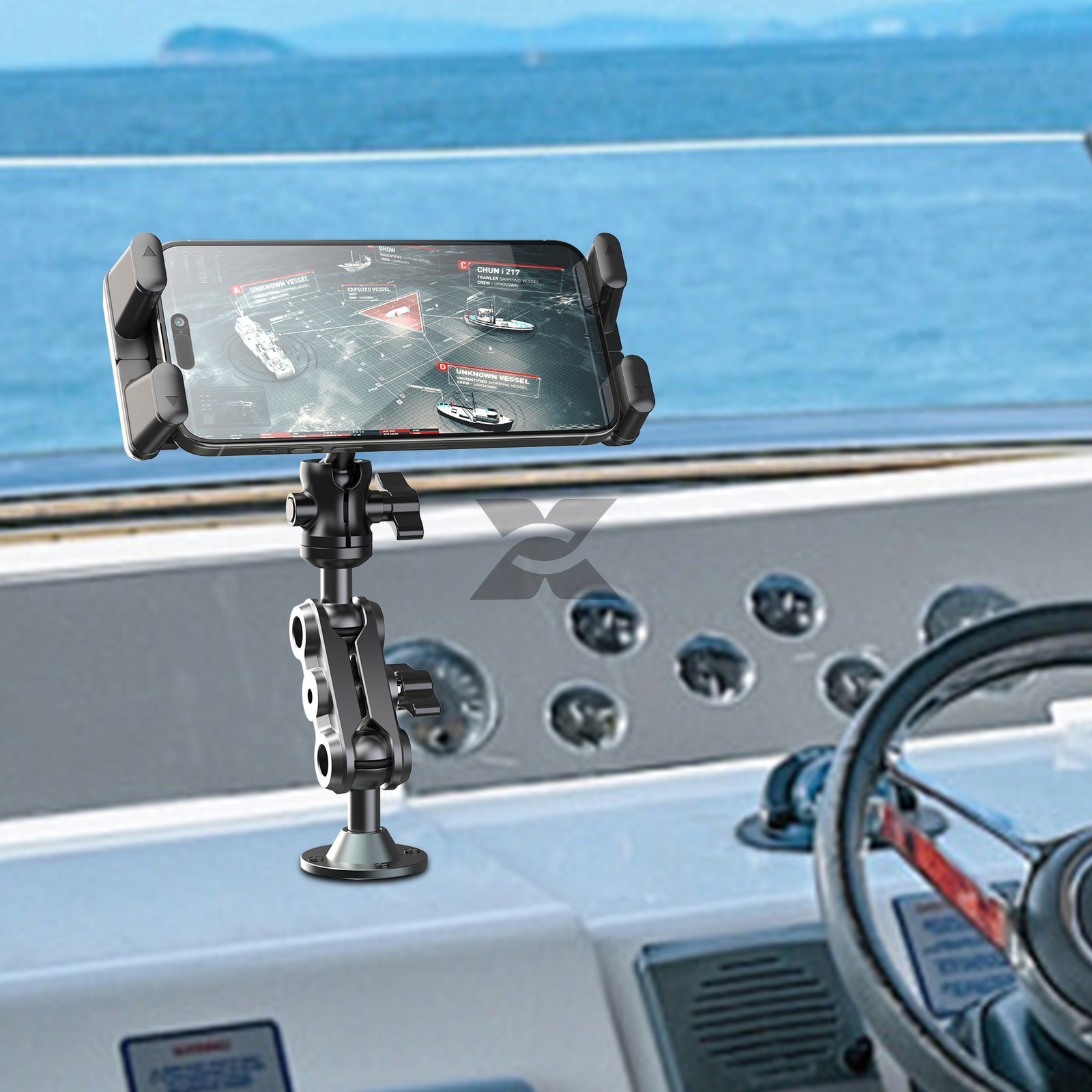 Tablet Mount for Truck Heavy Duty Drill Base Phone Holder for Car Dashboard Wall