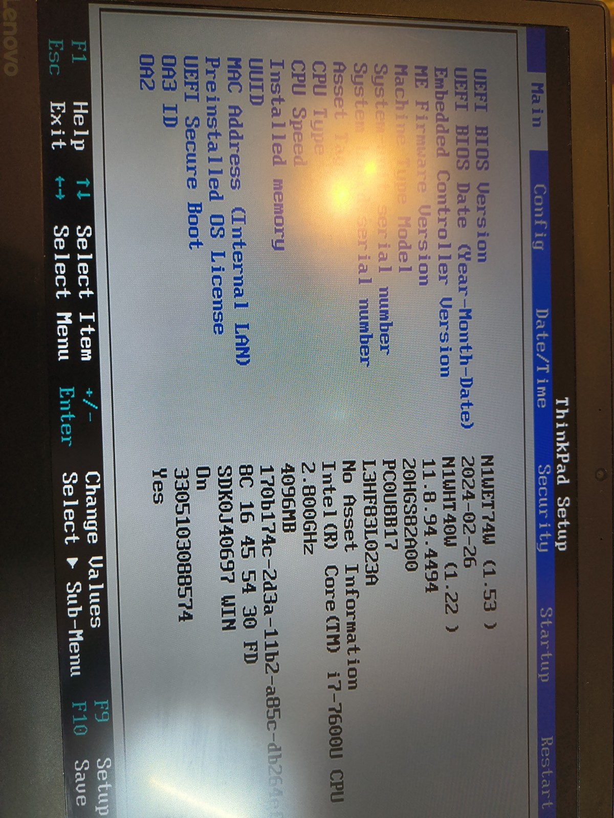 Lenovo ThinkPad T470s i7-7600U 4GB working. , keyboard issue good batteries