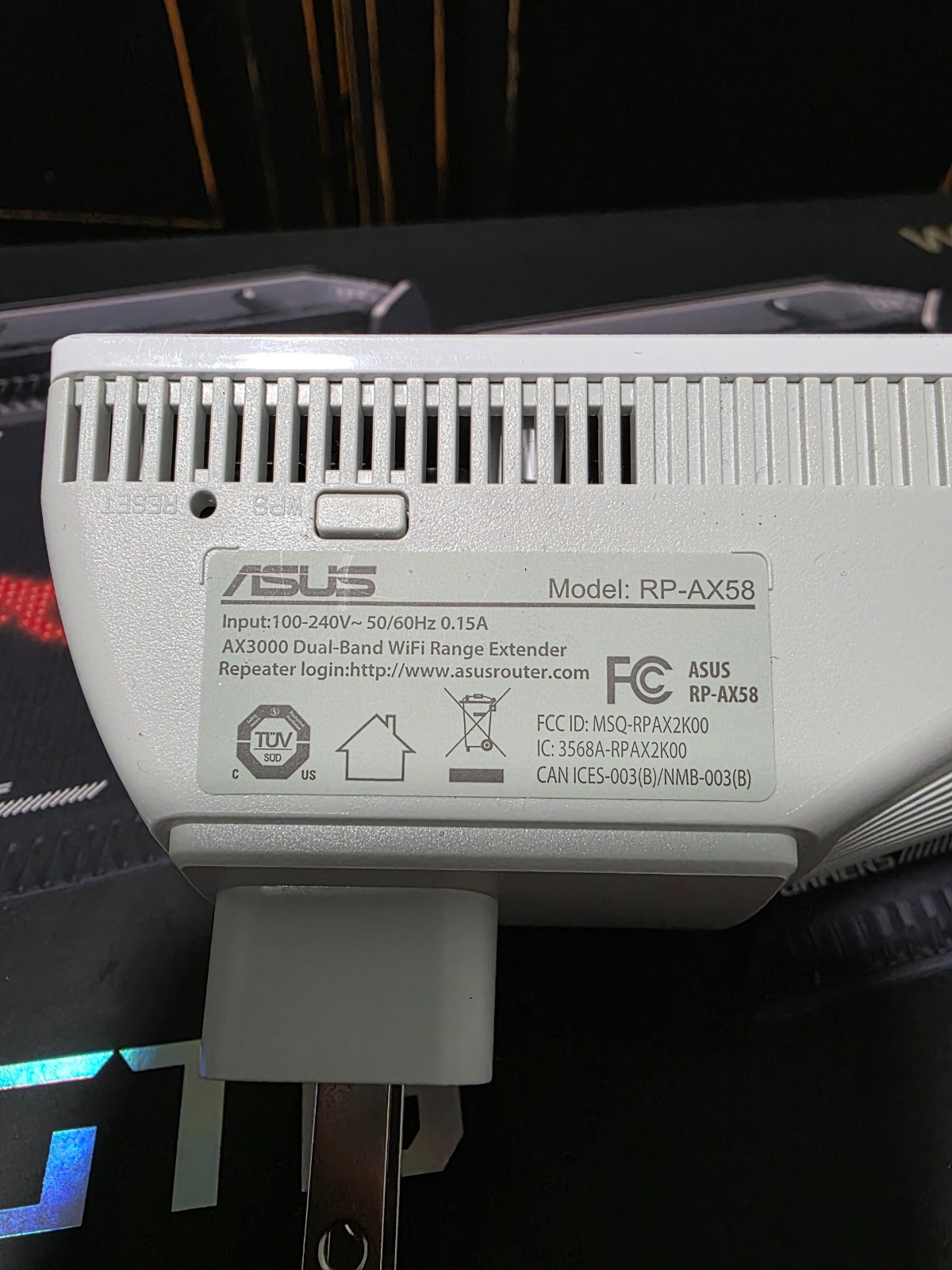 ASUS ROG Rapture GT6 Tri-Band Wi-Fi 6 Gaming Router w/ Extender RP-AX58