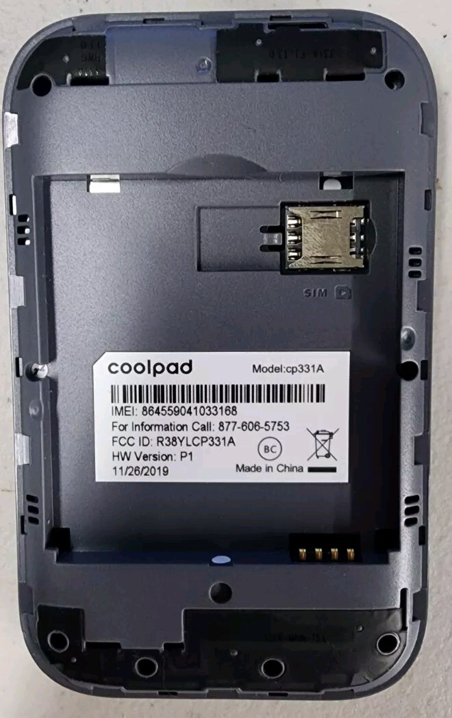 Metro by T-Mobile Coolpad Surf CP331A 4G LTE Mobile Hotspot – Open Box No Batter
