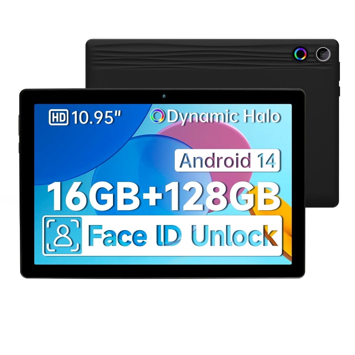 AEEZO Android 14 Tablet 11 inch 16GB RAM 128GB ROM Face Unlock 6800Amh Wi-Fi 6