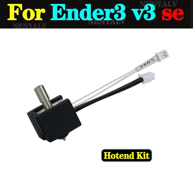 For Ender 3 V3 SE Hotend Upgrade Heating Block Kit High Temperature Throat Tube