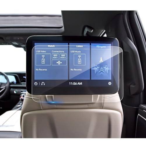 (2Pack) 2021-2025 2026 Escalade Screen 12.6In Tempered Glass (for Rear Display)