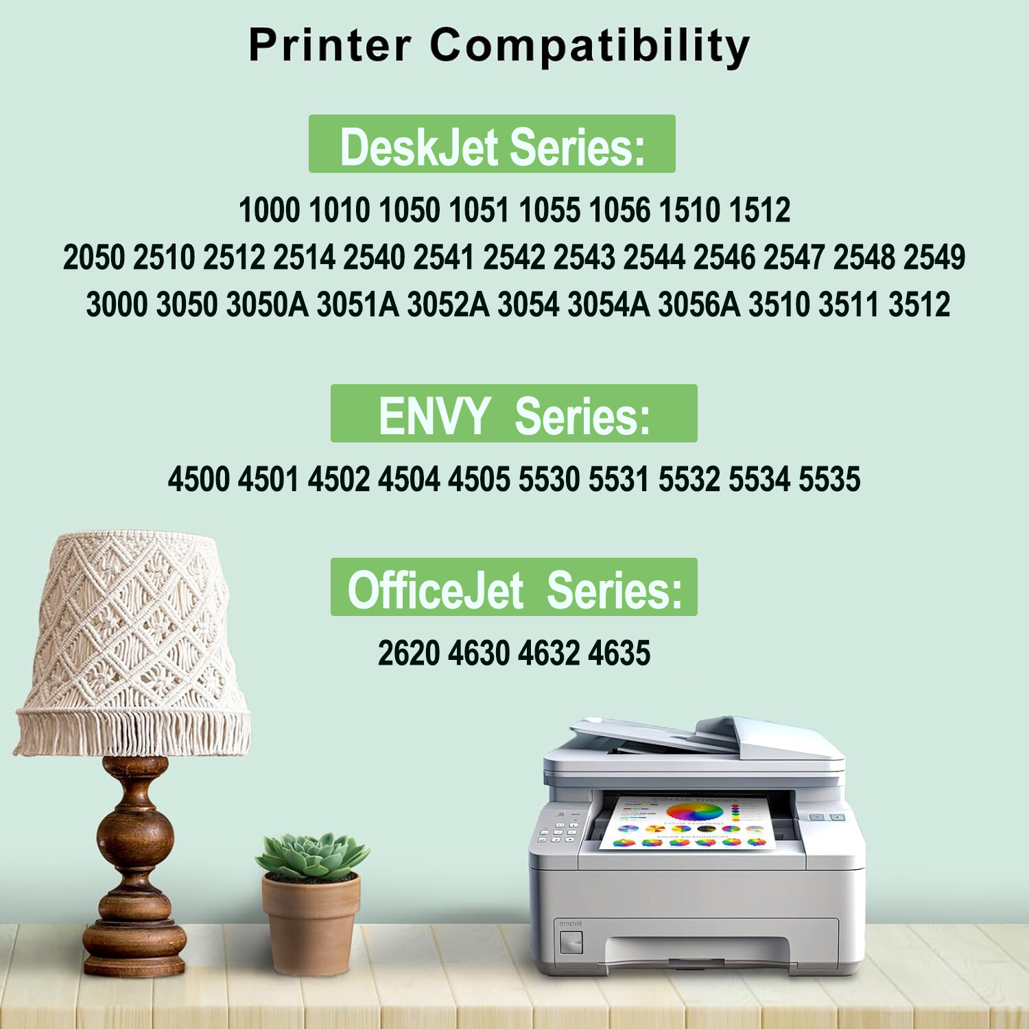 2 Pack 61XL 61 XL Ink Cartridge For HP ENVY 4500 4502 5530 5535 OfficeJet 4630