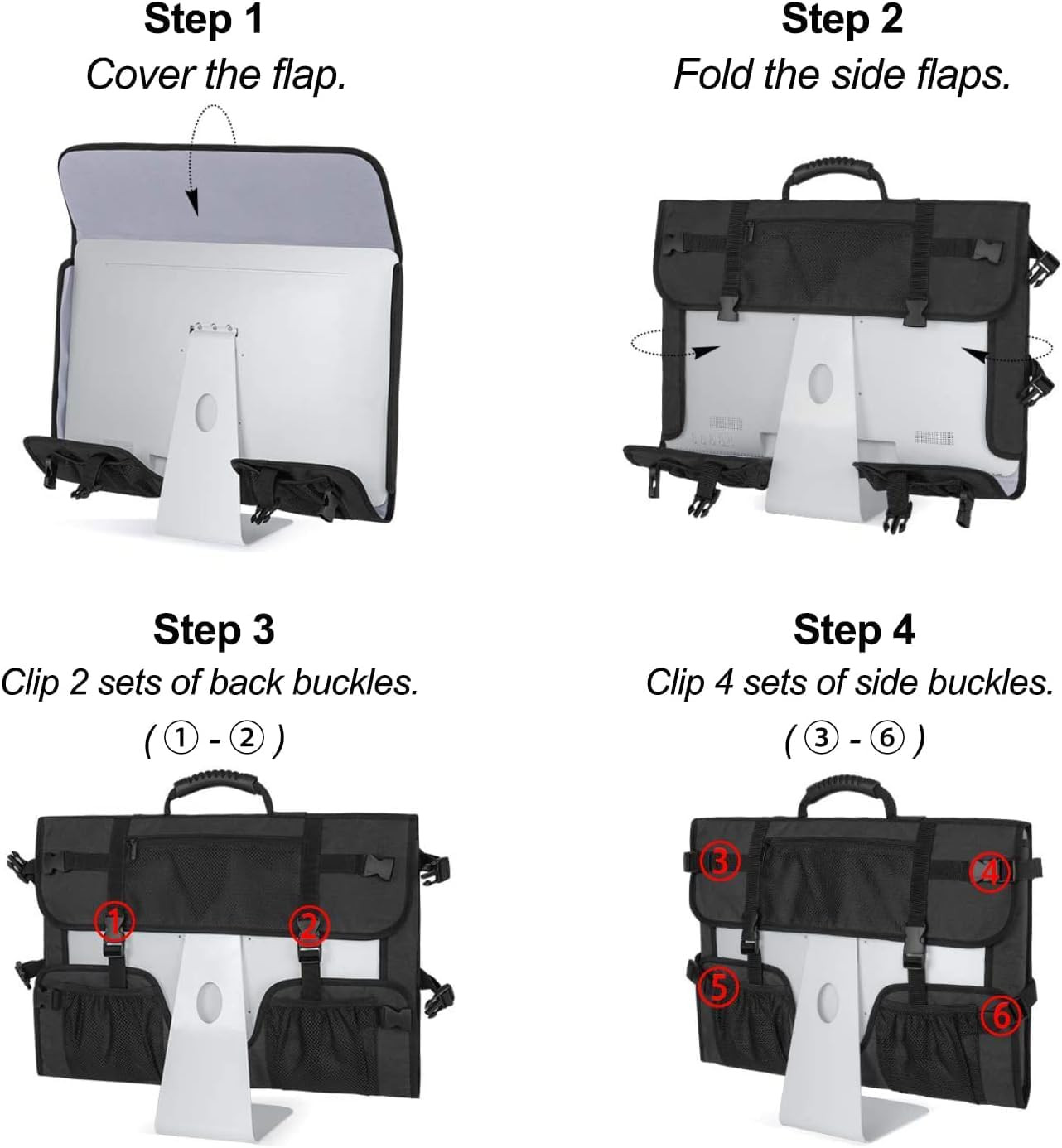Mancro Monitor Carrying Case Compatible with Apple 27″ Imac Desktop Computer, Pa