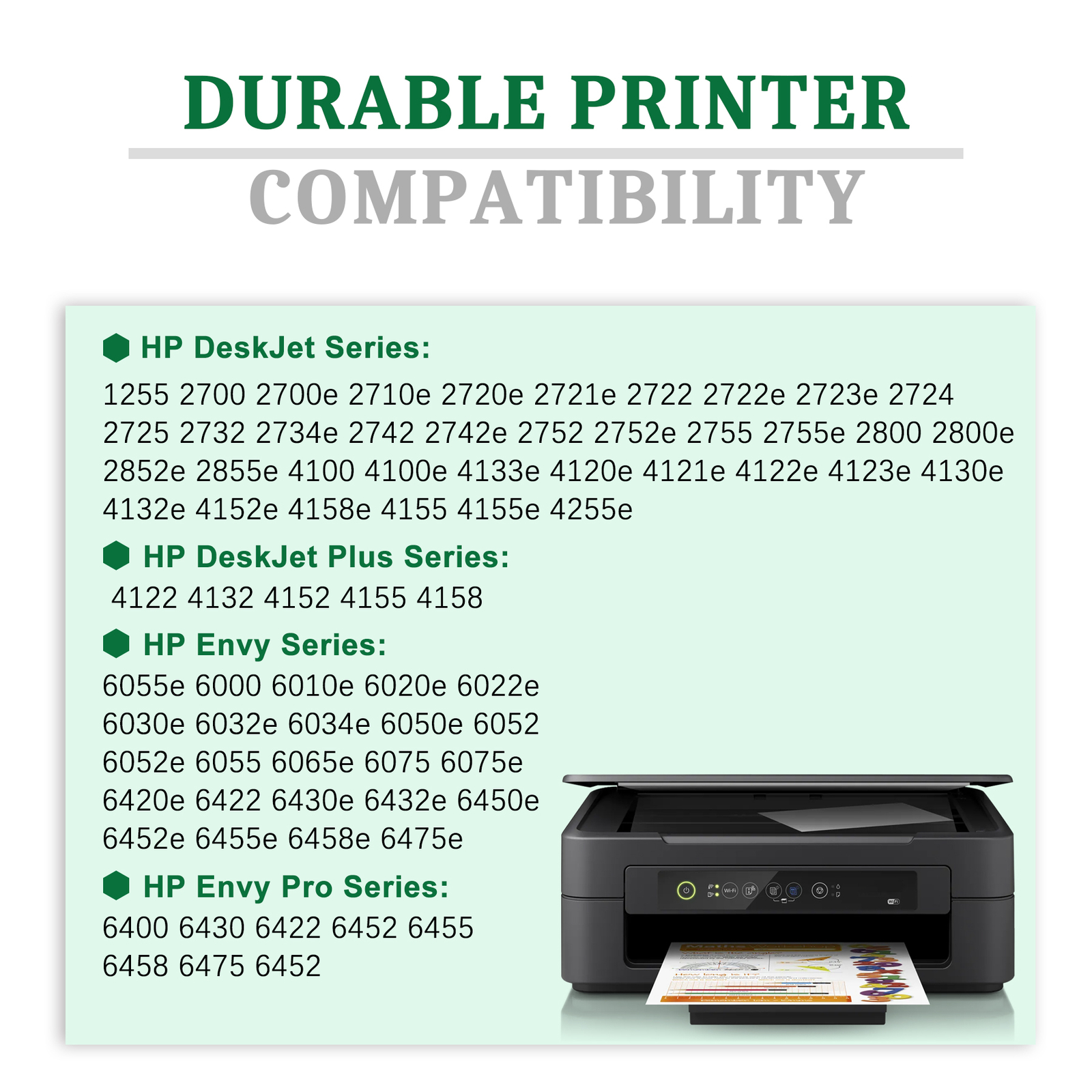 67XL Ink Cartridges for HP Ink 67 XL Deskjet 2752e 2755e 2700e 4152e 4155e 4100e