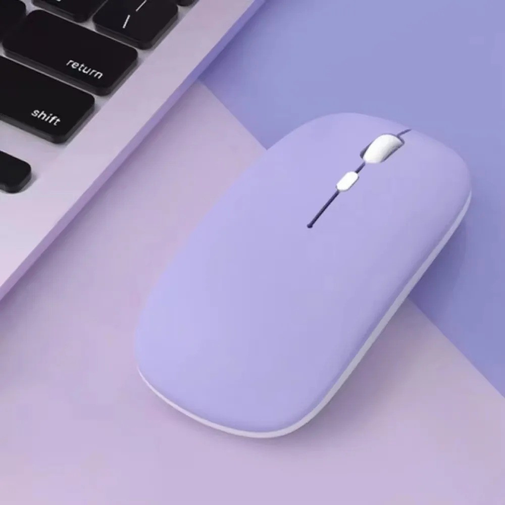 Silent Bluetooth Wireless Mouse Rechargeable Slim Optical Mice for iPad Laptop
