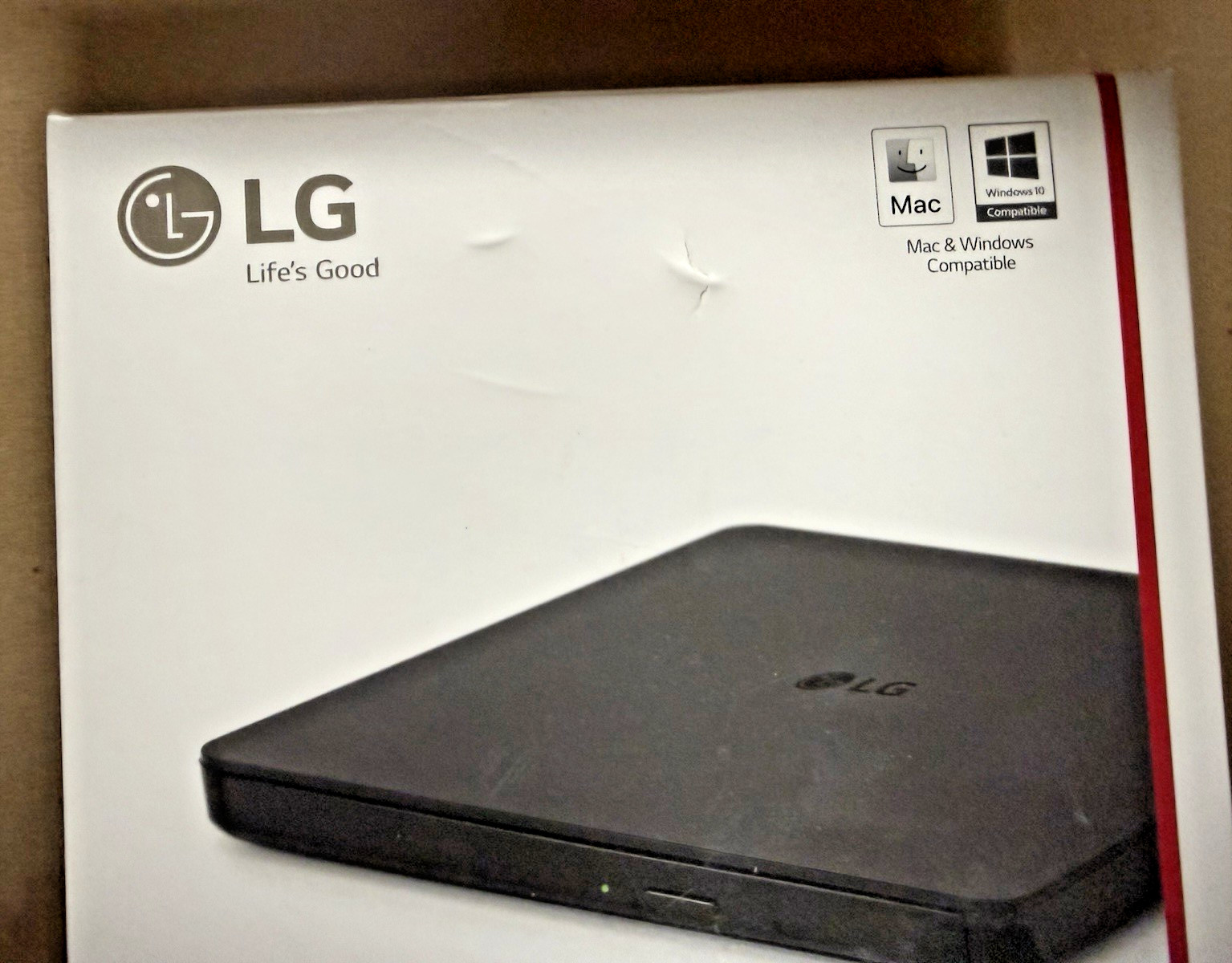 LG Ultra Slim Portable DVD Writer SP80 for Mac & Windows