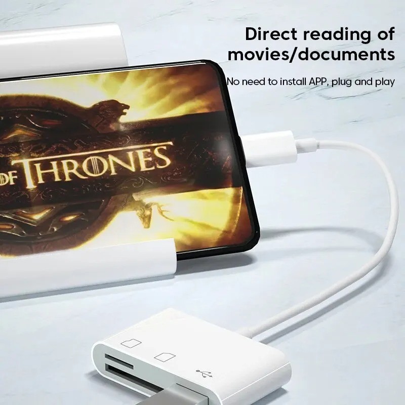 USB C Hub 3 in 1 SD TF Card Reader Multi Port Adapter for MacBook USA NEW..