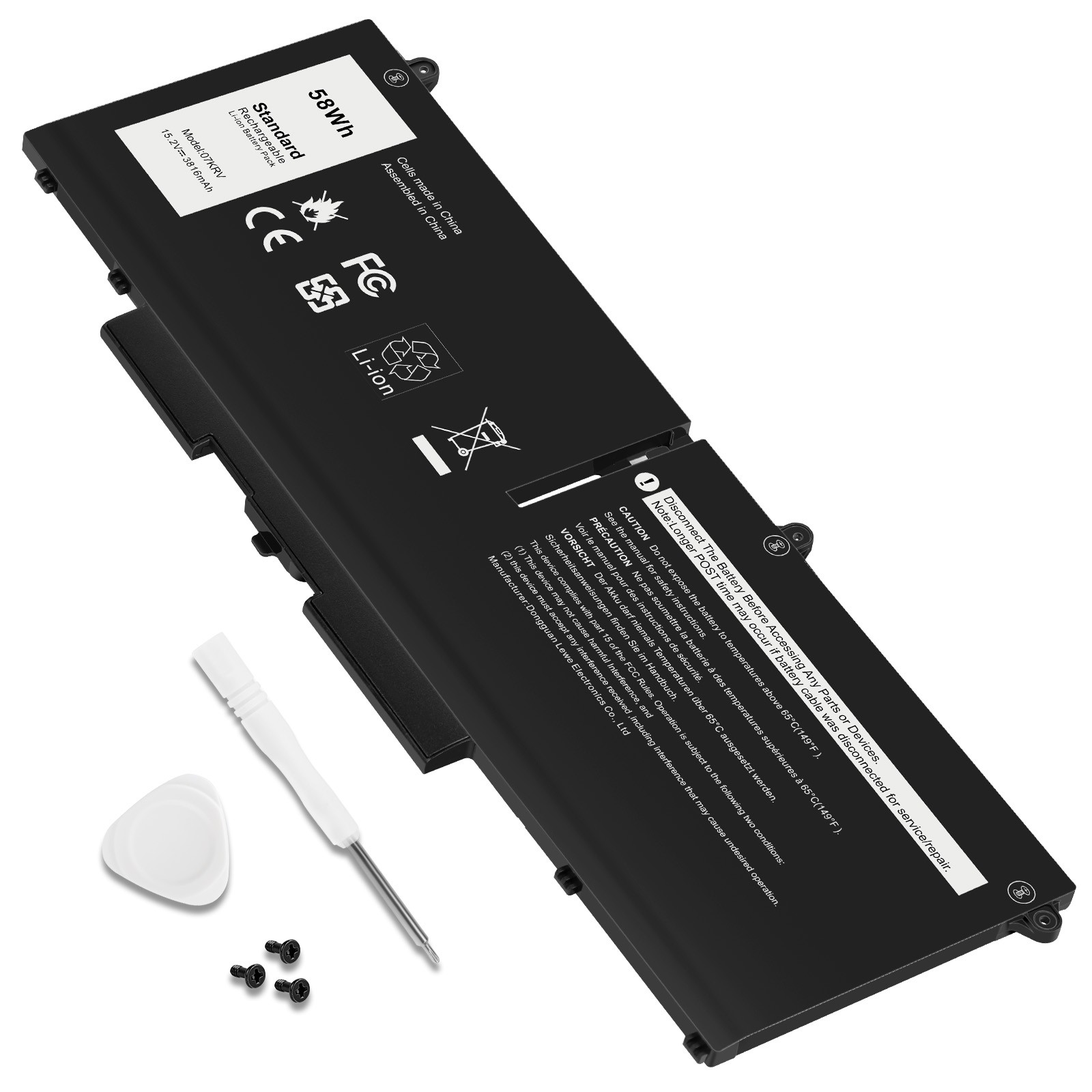 ✅New 58Wh 07KRV Battery for Dell Latitude 5330 5430 Precision 3570 H4PVC Y86WG