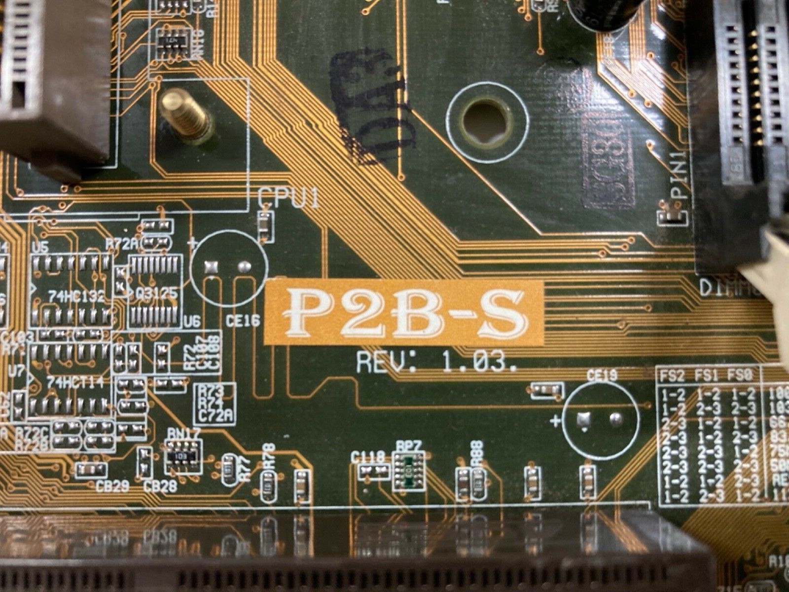Vintage ASUS Motherboard P2B-S Rev 1.03