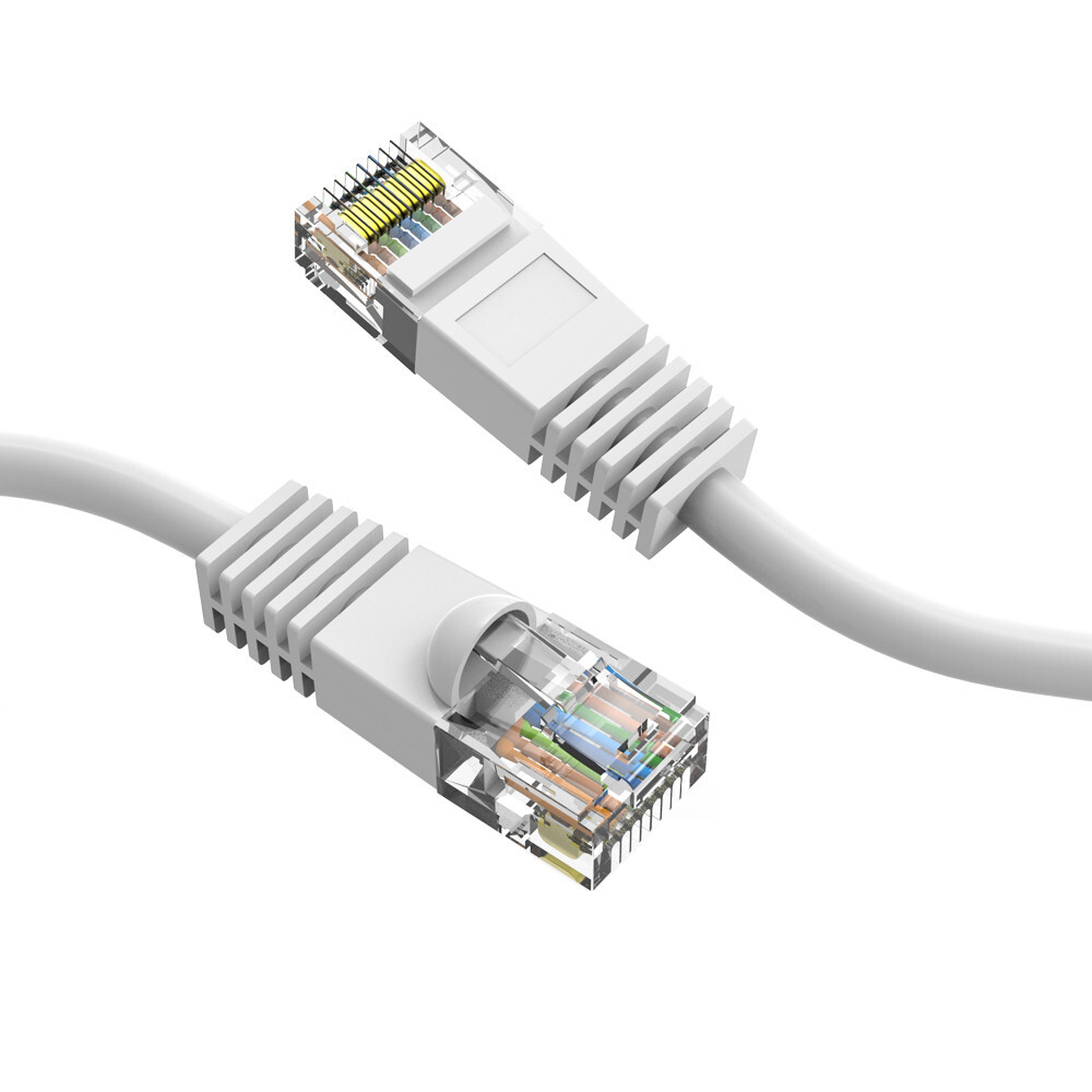 2 FOOT Cat6 Gigabit Pure Copper 24AWG Ethernet Patch Cable Molded Plug 9 Colors