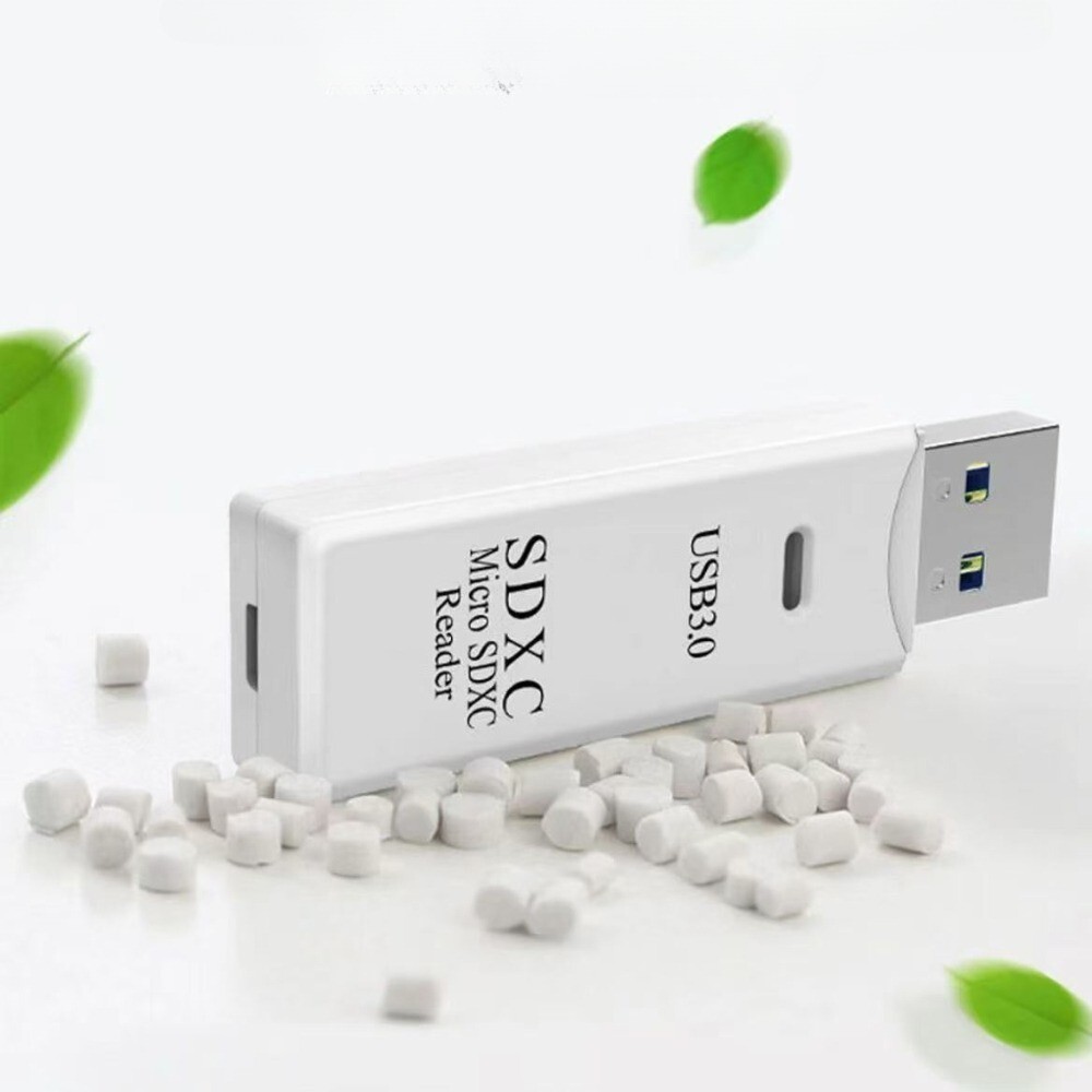 USB3.0 TF/SD Card Reader MicroSD 2-in-1 High-Speed Plug&Play For Camera Monitor