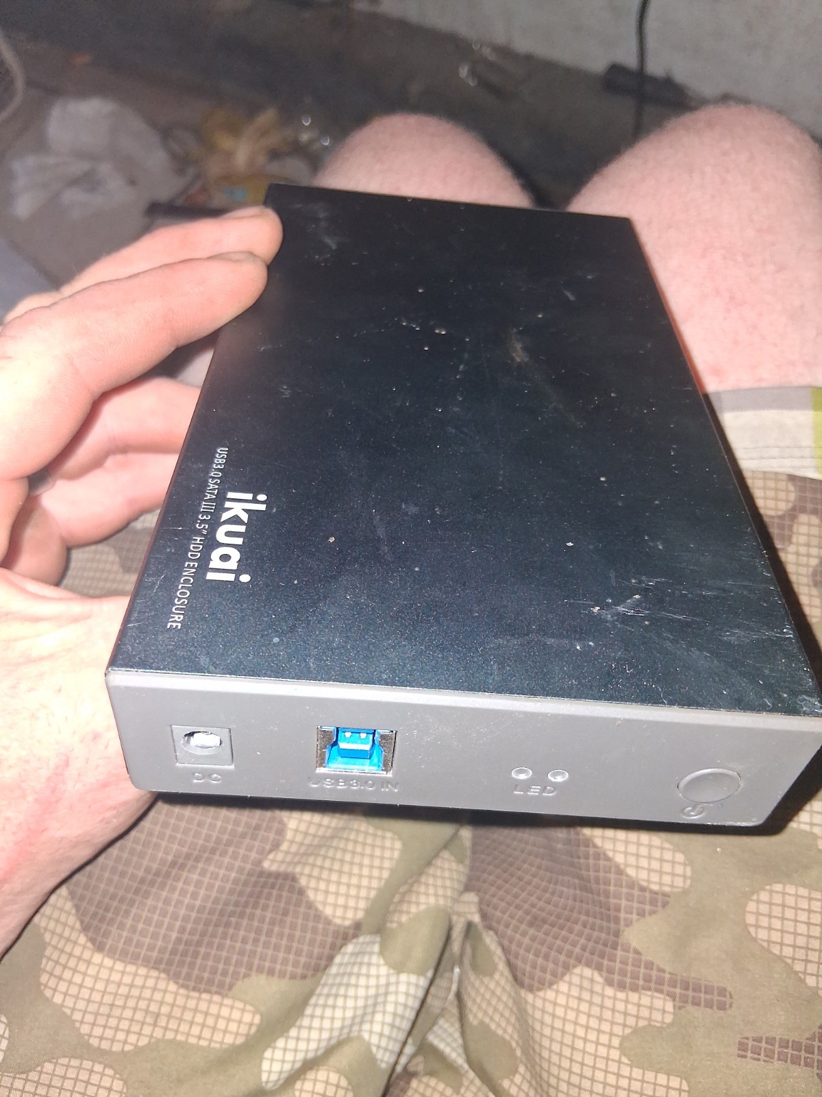 ikuai USB 3.0 SATA III 3.5in HDD Case/Enclosure USB with 3tb hardrive included