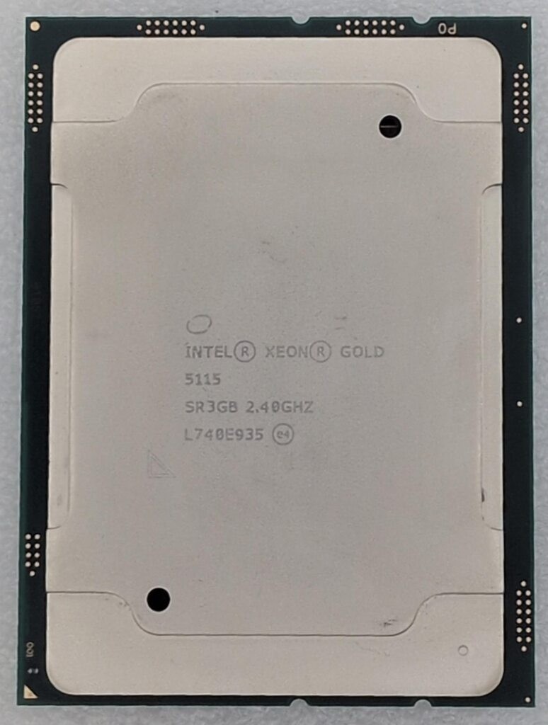 LOT OF 6 INTEL XEON GOLD 5115 SR3GB 2.4GHz (Max Turbo 3.2GHz) 13.75MB LGA3647
