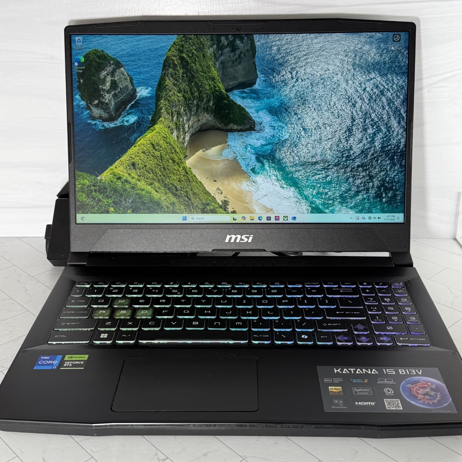 MSI Katana 15 B13VGK 15.6″ i7-13620H 2.4GHz 16 GB 1 TB GeForce RTX 4070 #H529