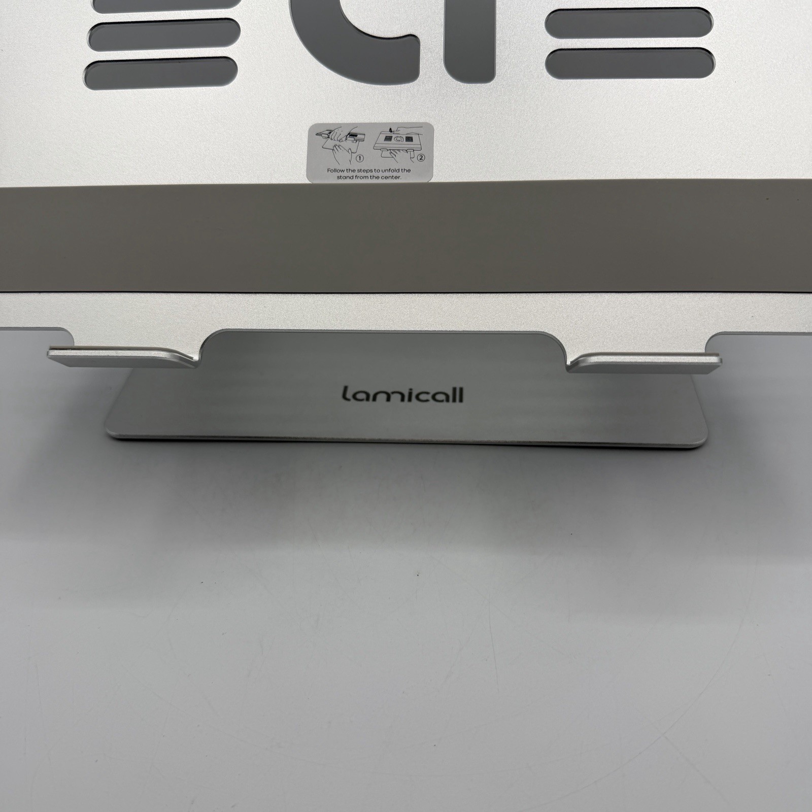 Lamicall Adjustable Aluminum Laptop Tablet Stand – LN09-Silver – Nice