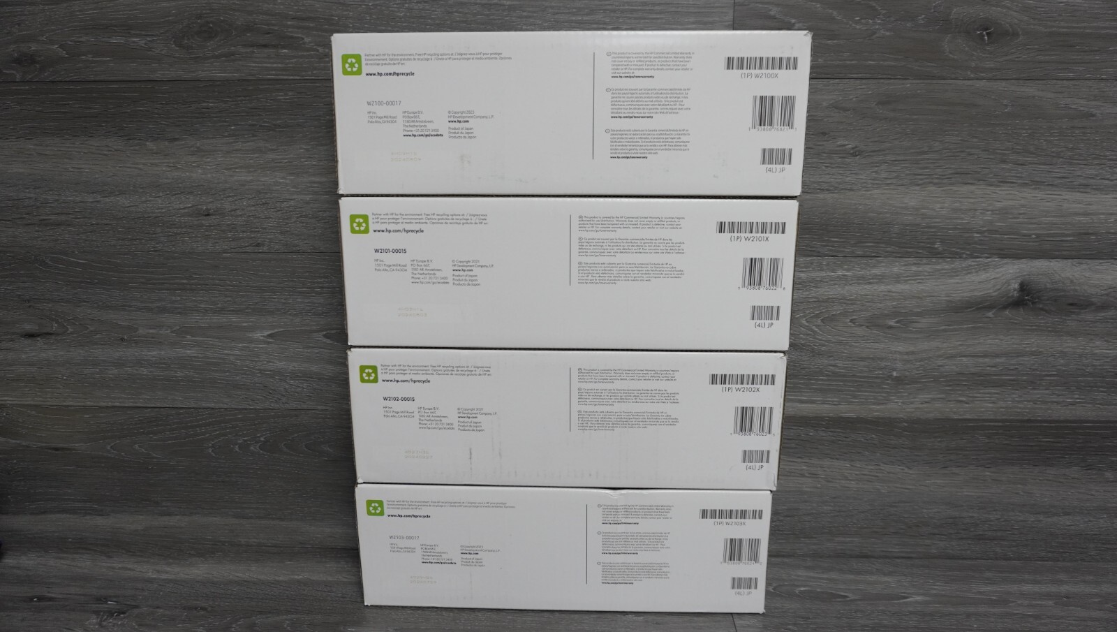 HP 210X W2100X W2101X W2102X W2103X High Yield Set Toner Cartridges 4301fdn