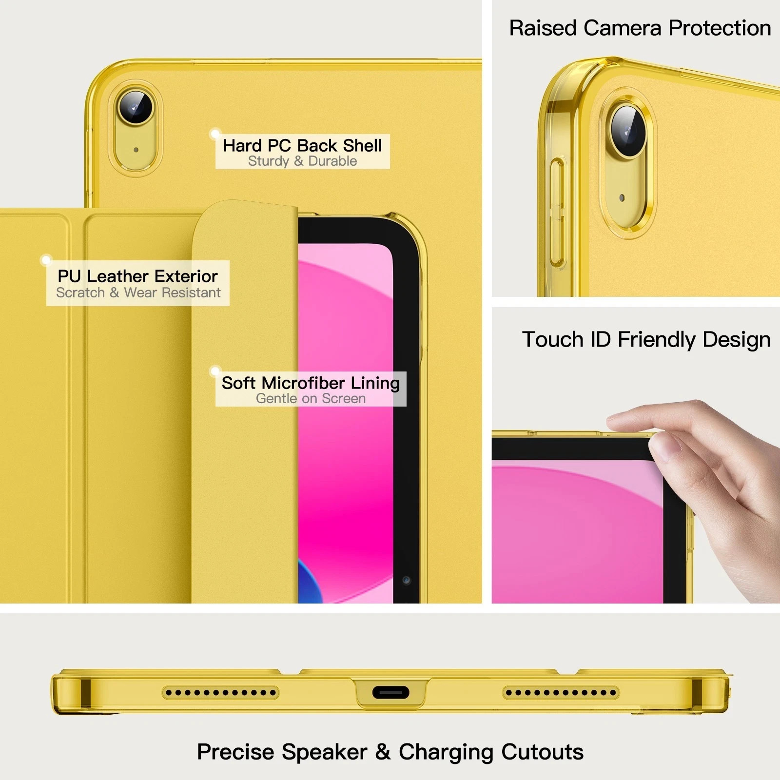 JETech Case for iPad (A16) 11th/10th Generation (2025/2022) with Auto Wake/Sleep