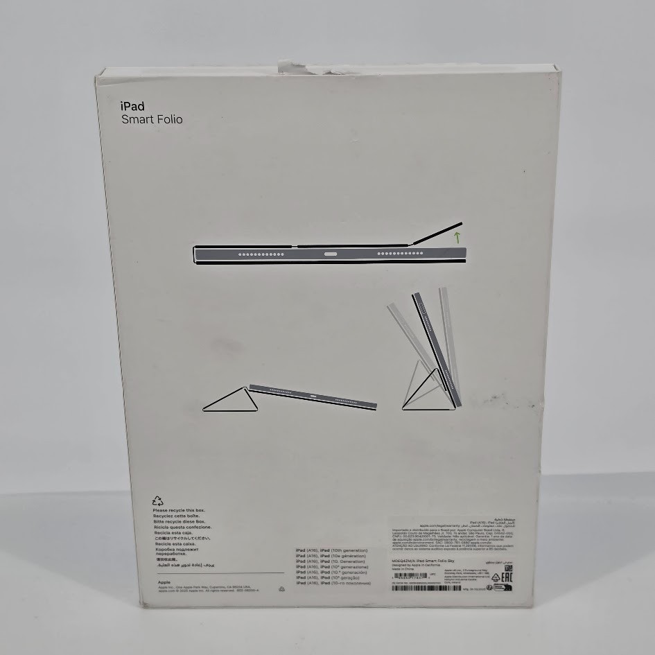 Genuine Apple Smart Folio Case for Apple iPad (A16) 10th Gen – Sky ​​​​​​​​Blue