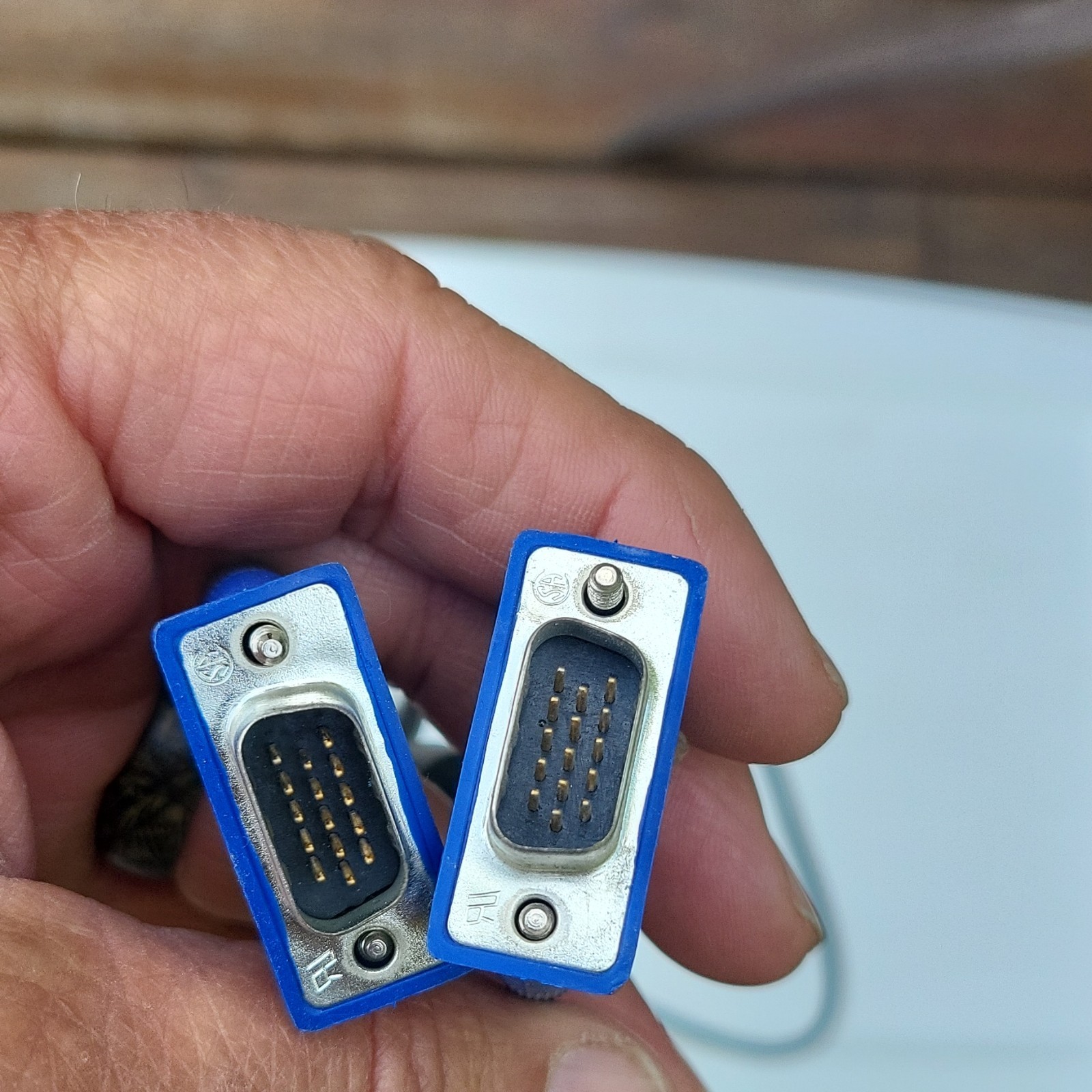 VGA/SVGA Cable 15-Pin D-Sub Male to Male Blue Monitor 1:1 Connection U40