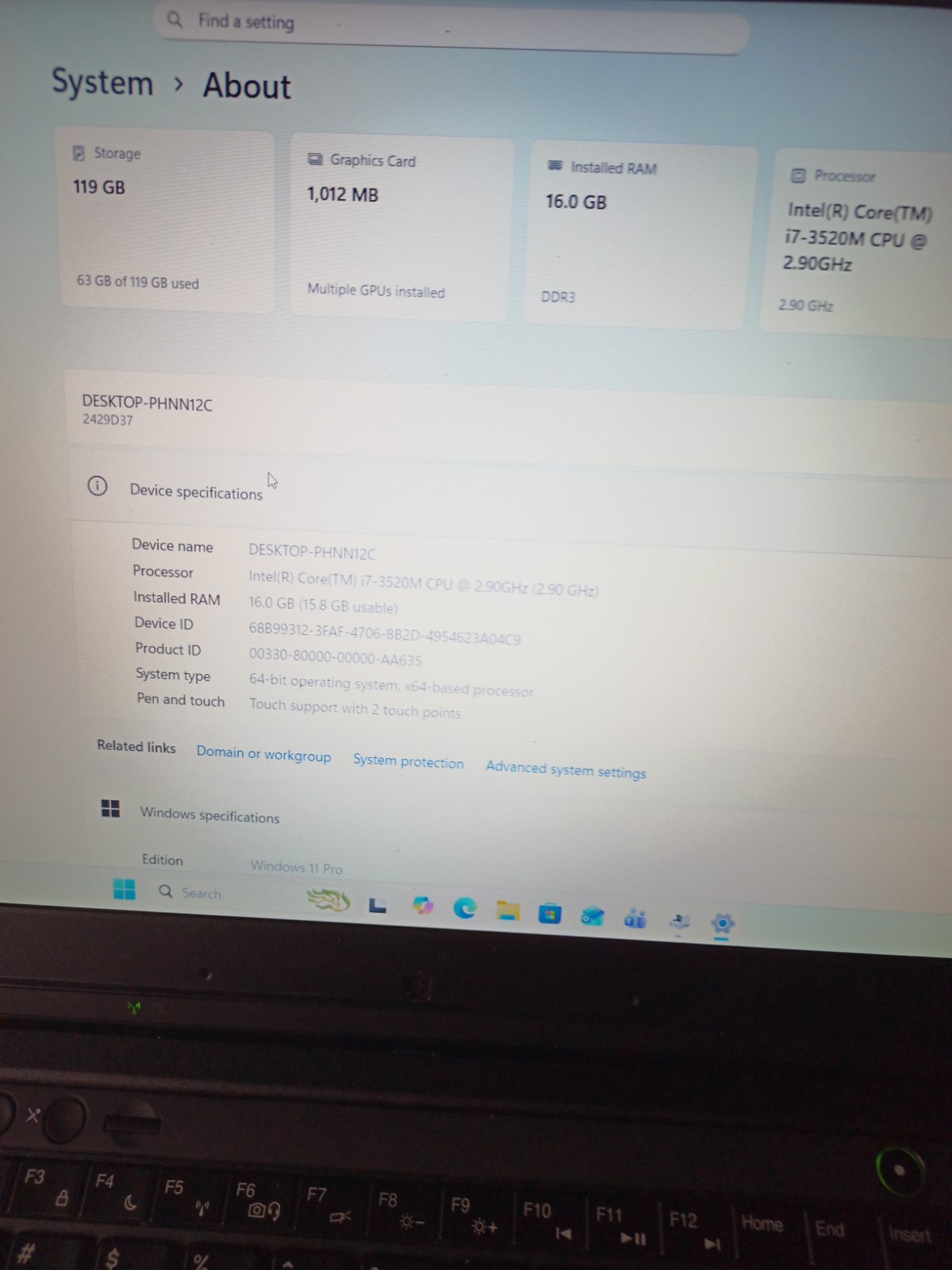 Lenovo T530,i7,16gb Ram,120gb ssd,Fhd