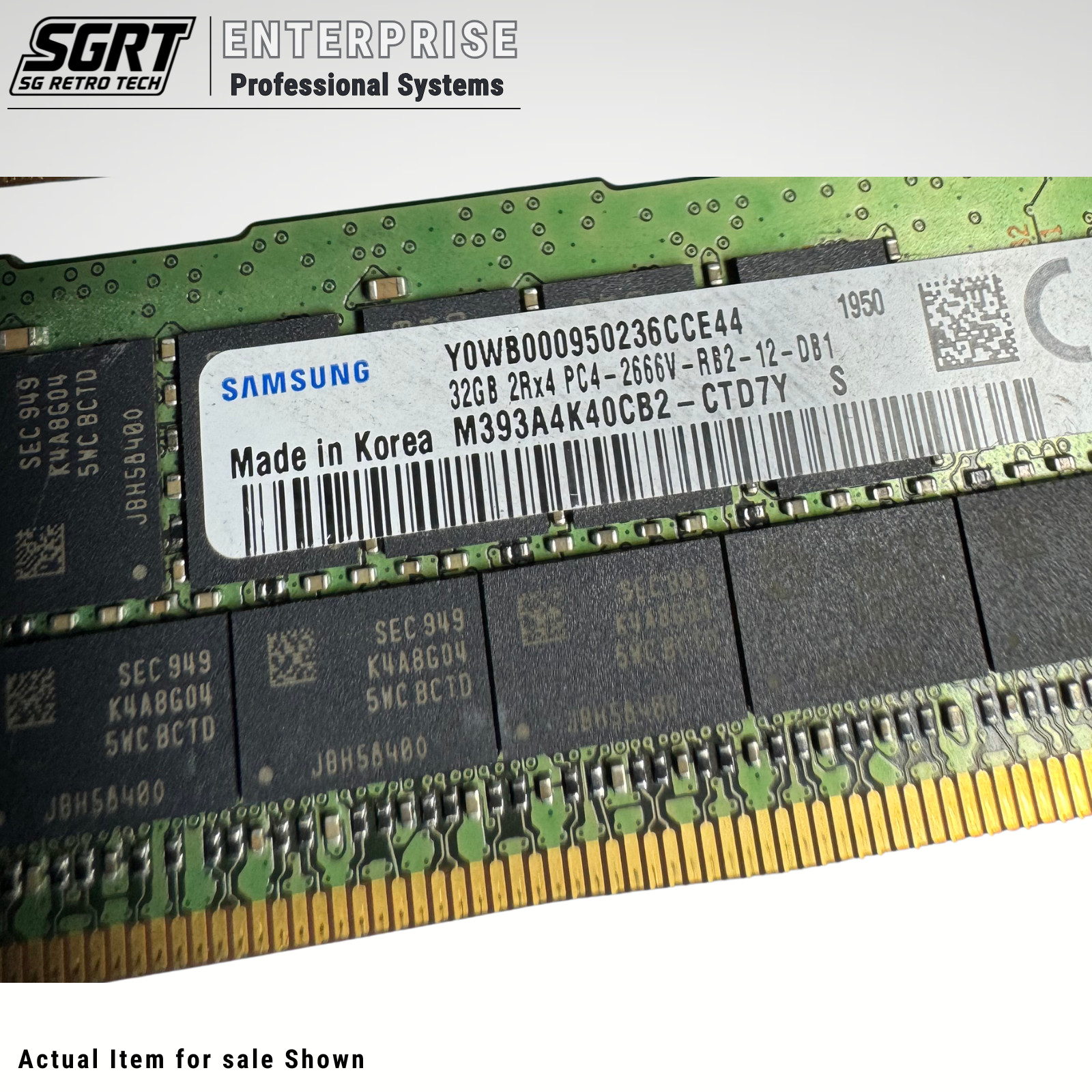 Samsung 64GB 2x32GB DDR4-2666 ECC Registered RDIMM Server RAM Kit
