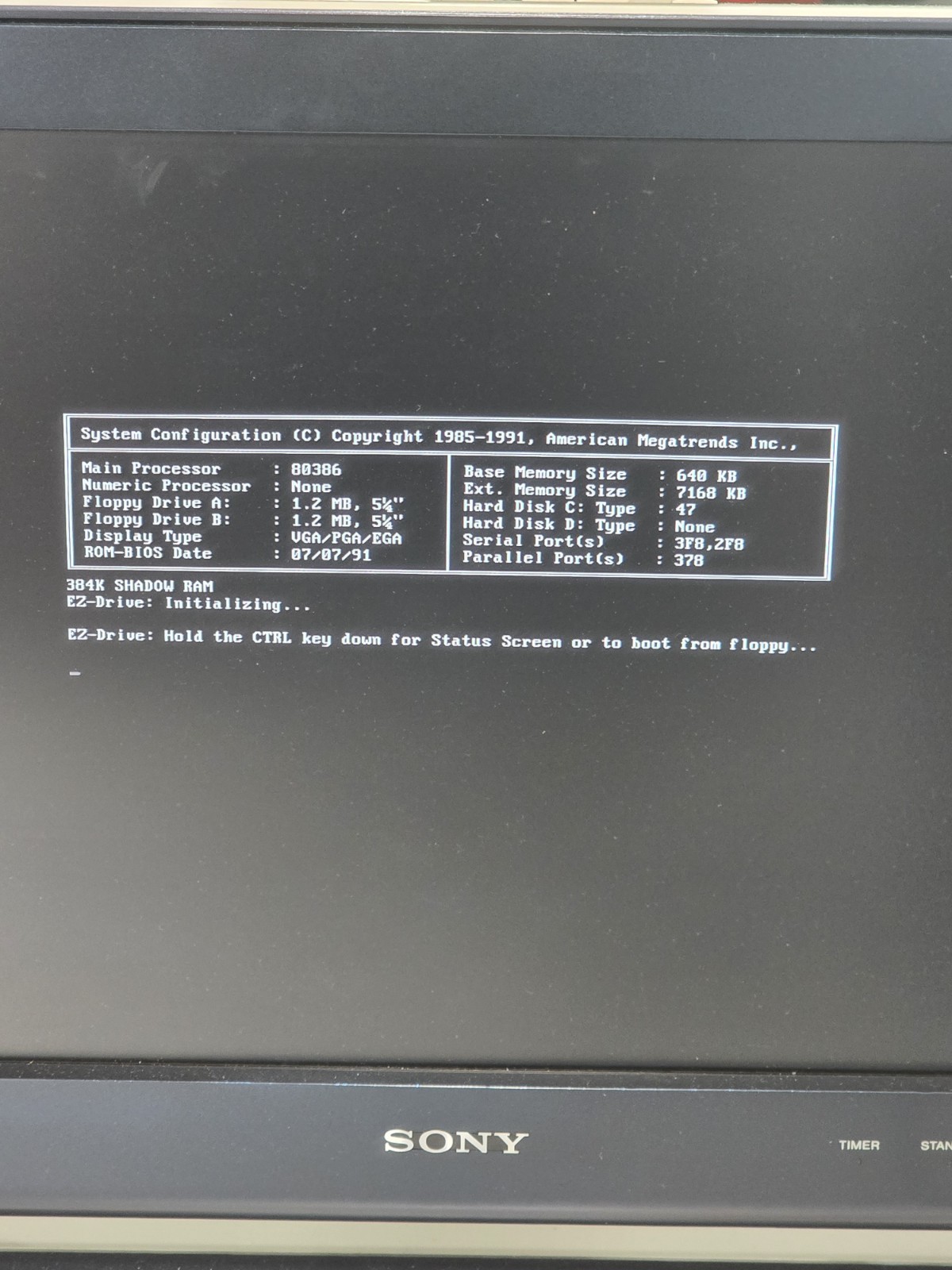 🔥 UC Land 386SX Computer Tower w/ 5.25″ Floppy Drive DOS 6.22 Windows 3.1 WORKS