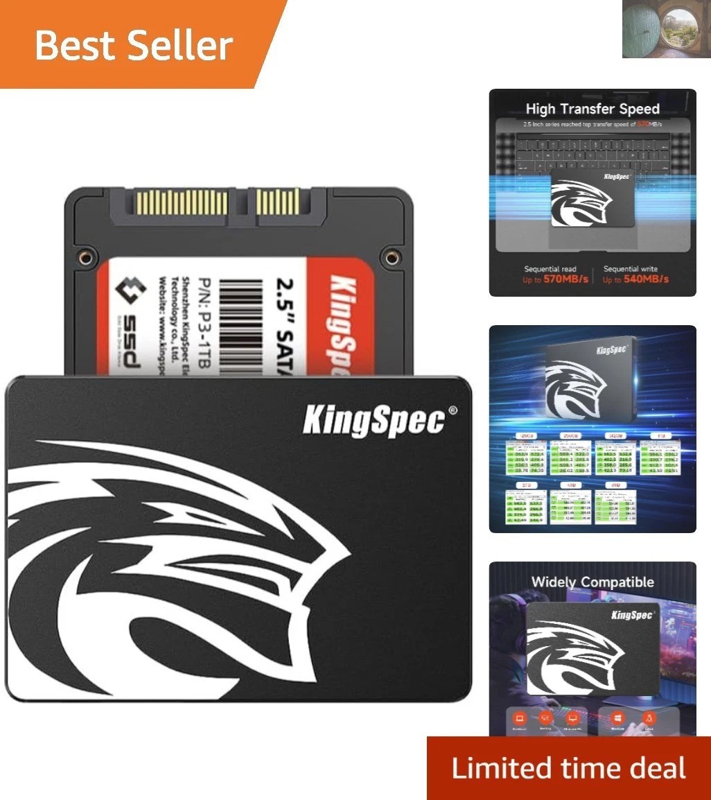 512GB 2.5” SATA III SSD – 550MB/s Read & 520MB/s Write for Ultimate Performance