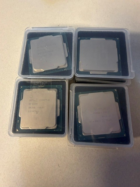 Lot of 10 Intel Core i5-8500 3.00GHz 8TH GEN LGA 1151 6-Core SR3XE Processor CPU