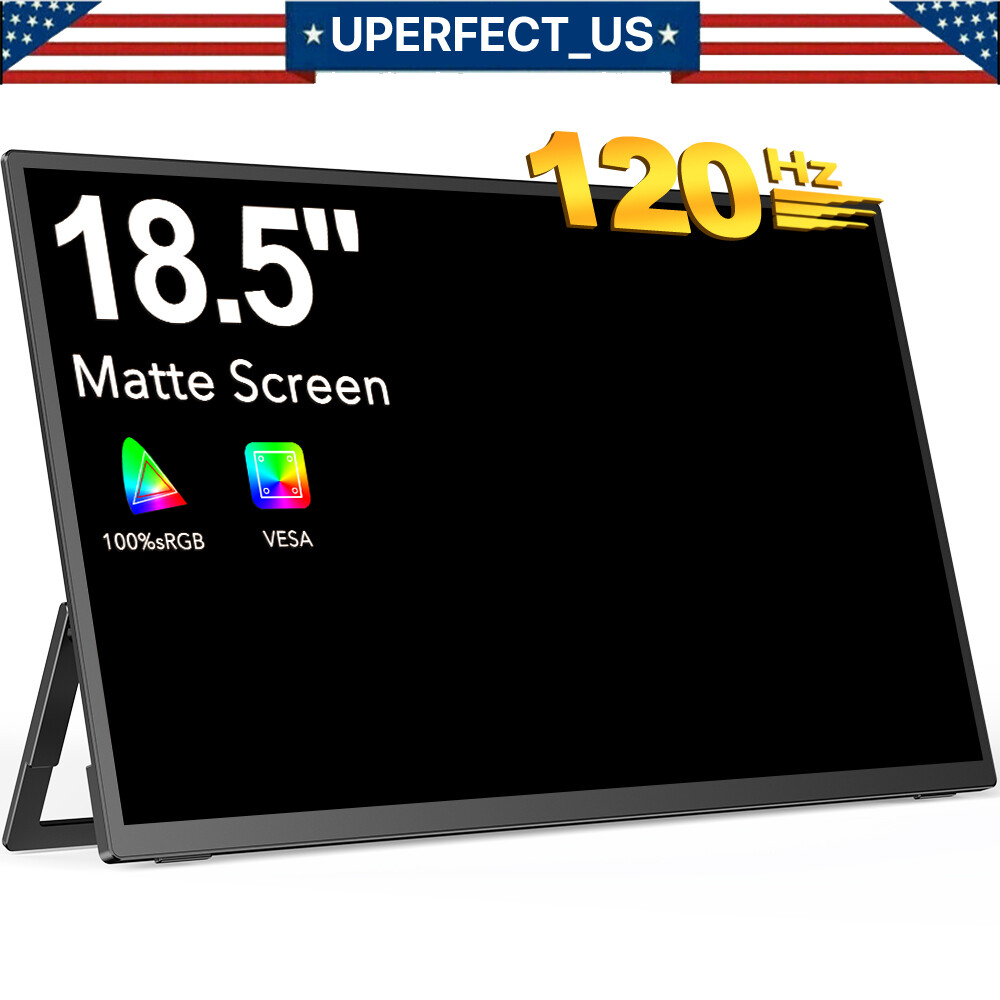 18.5 Inch 120Hz 1080P Gaming IPS HDR Screen Monitor Portable Screen w/HDMI USB-C