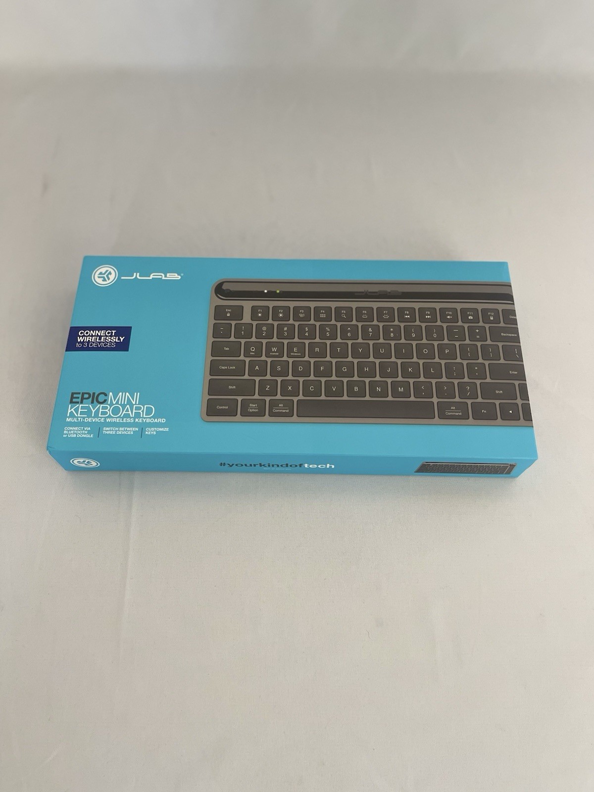 JLab Epic Mini Wireless Keyboard, Bluetooth/2.4GHz , 80 Keys, Portable, Mac/PC