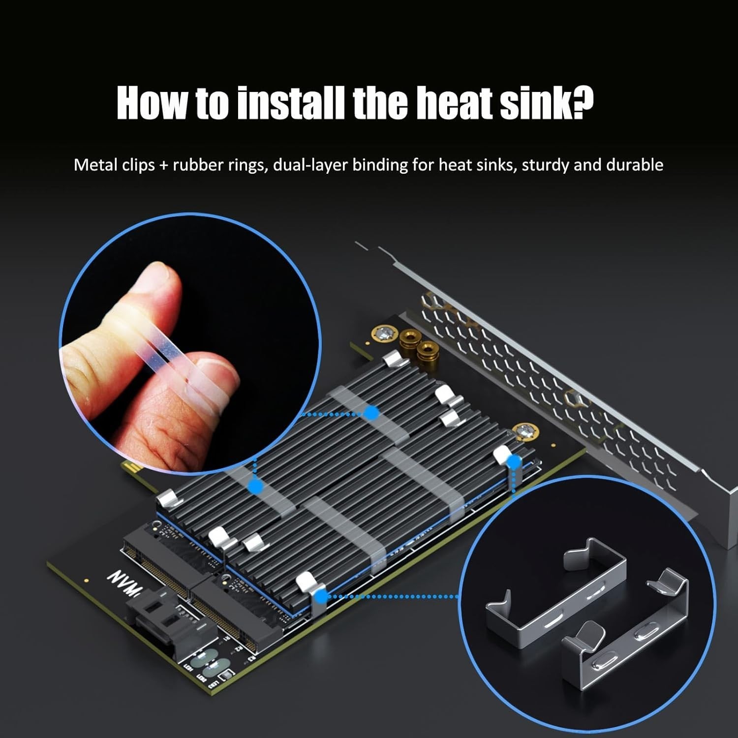 Versatile M.2 PCIe 4.0 X4 Adapter For NVMe & SATA SSD with Heatsinking Solutions