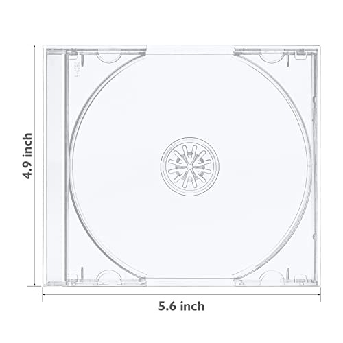Shatter Proof PP Jewel Case, 10.4 mm Standard Single Disc Clear CD Jewel Case