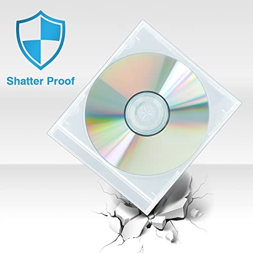 Shatter Proof PP Jewel Case, 10.4 mm Standard Single Disc Clear CD Jewel Case